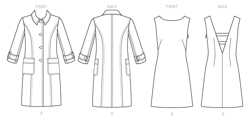 Vogue Jacket/Coat and Dress V1537