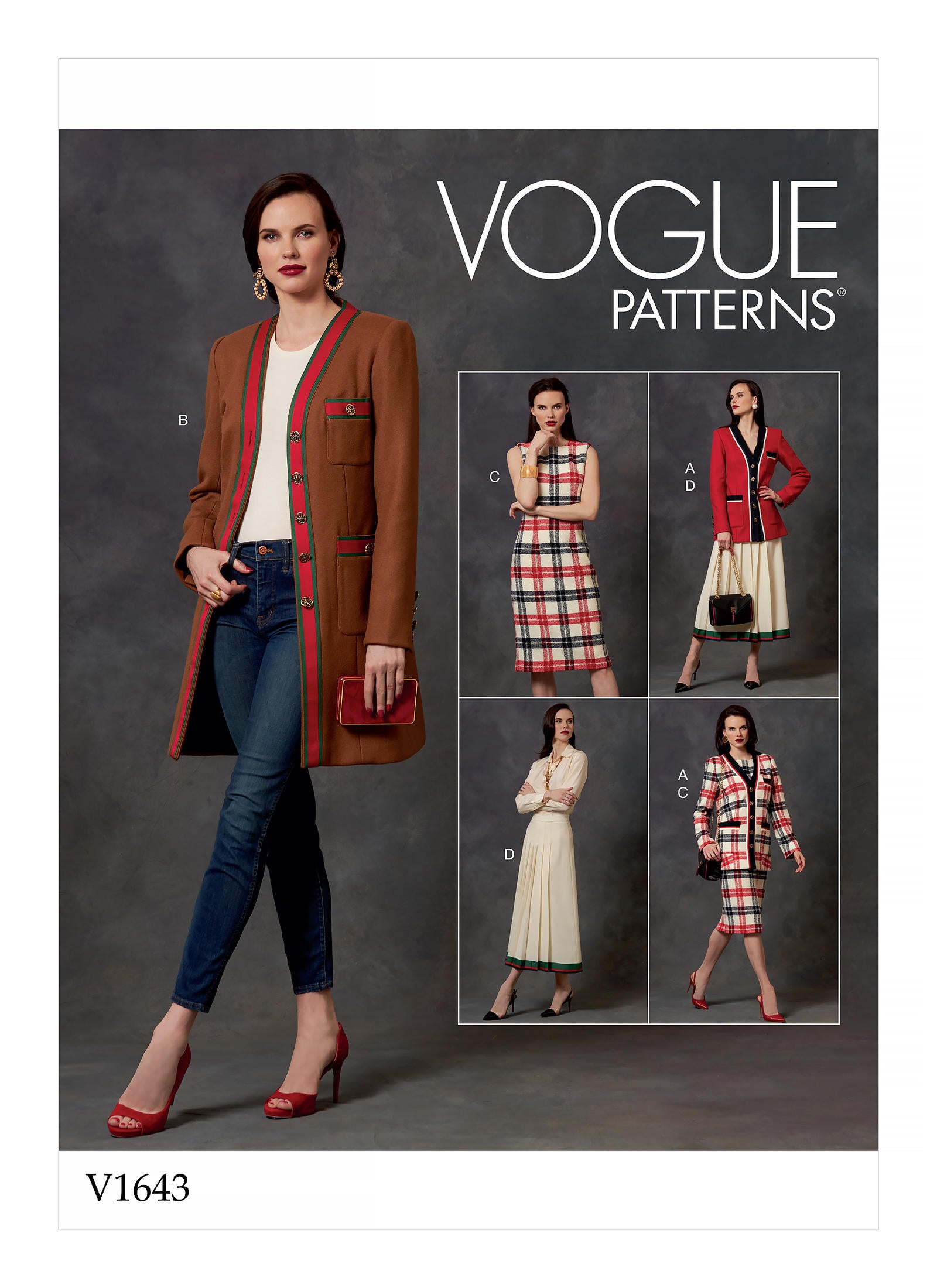 Vogue Jacket, Dress and Skirt V1643