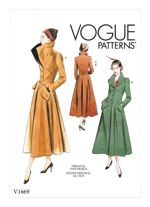 Vogue Vintage Coat V1669