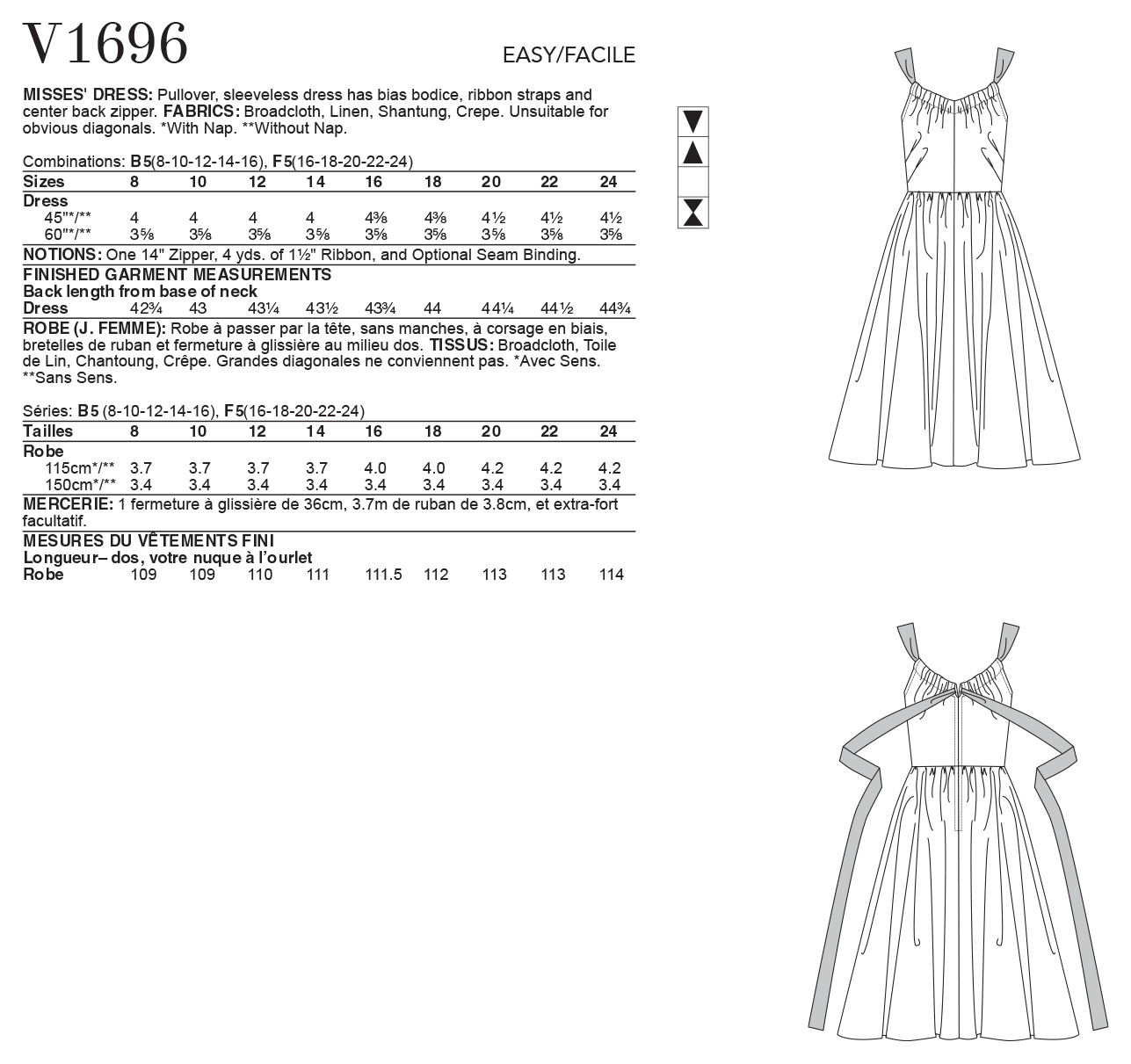 Vogue Vintage Dress V1696