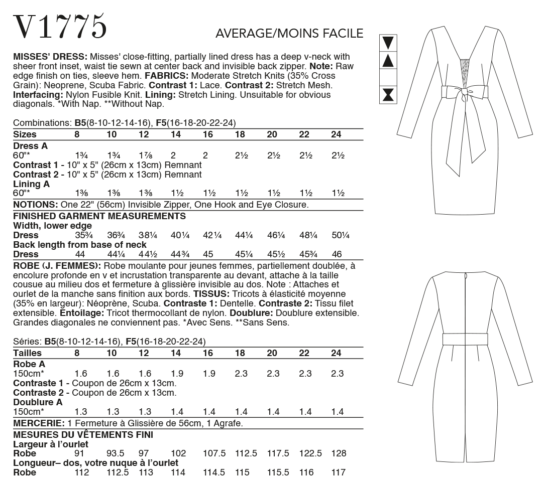 Vogue Dress V1775