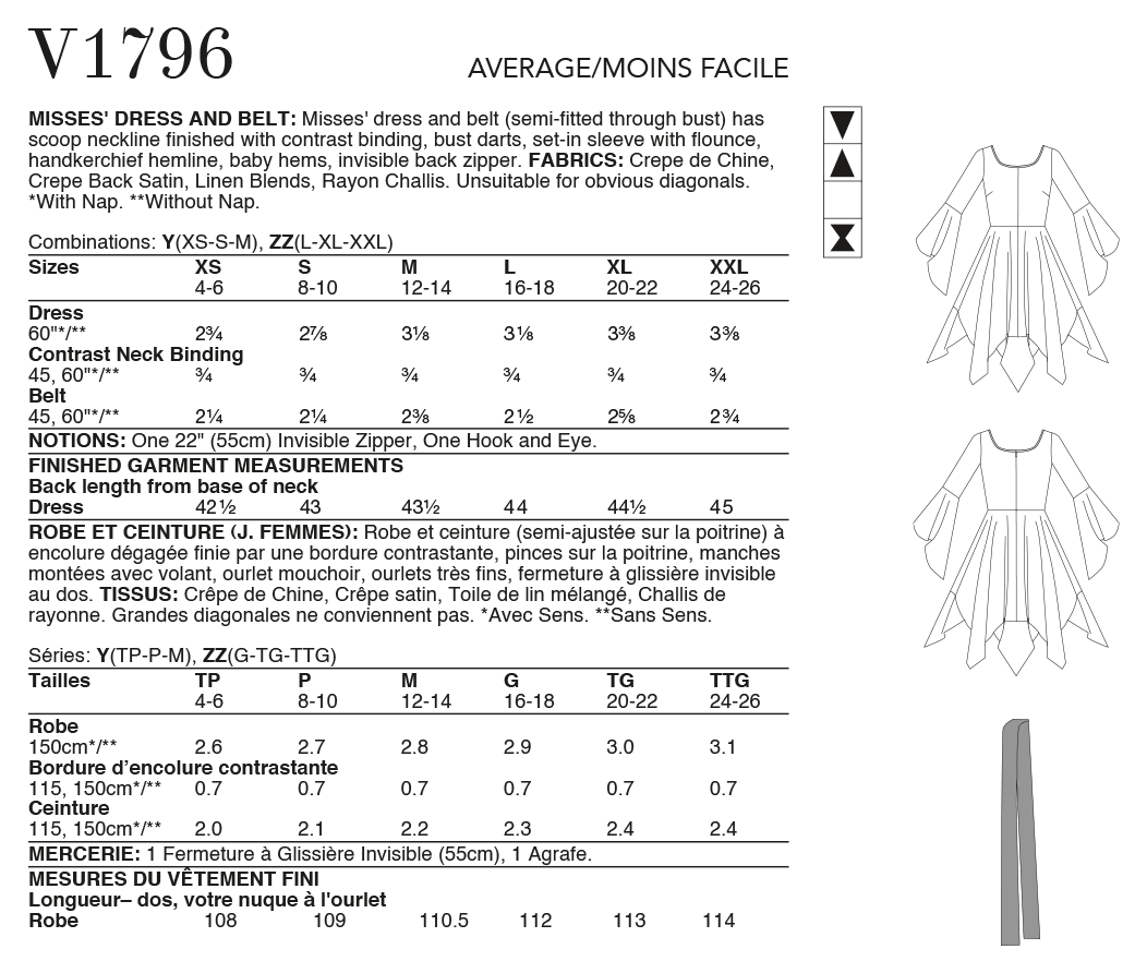 Vogue Dress V1796