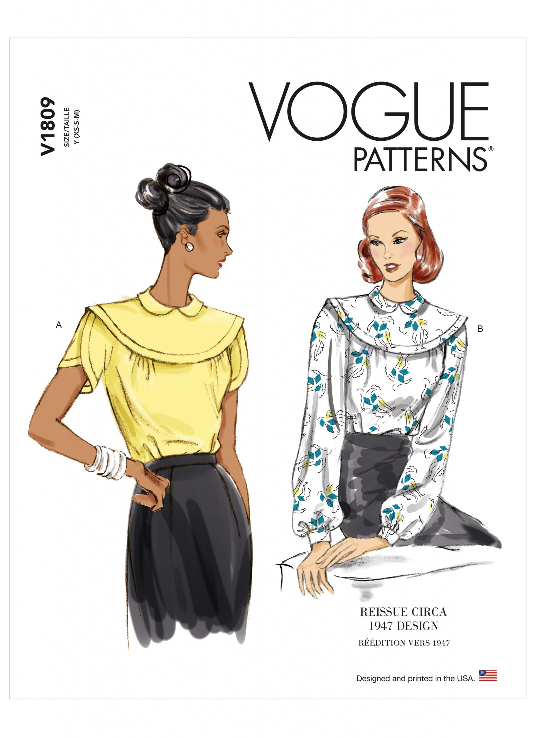 Vogue Vintage Tops V1809