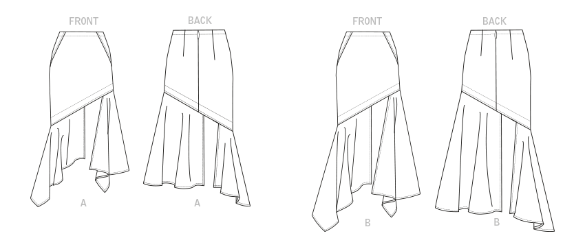 Vogue Skirts V1814