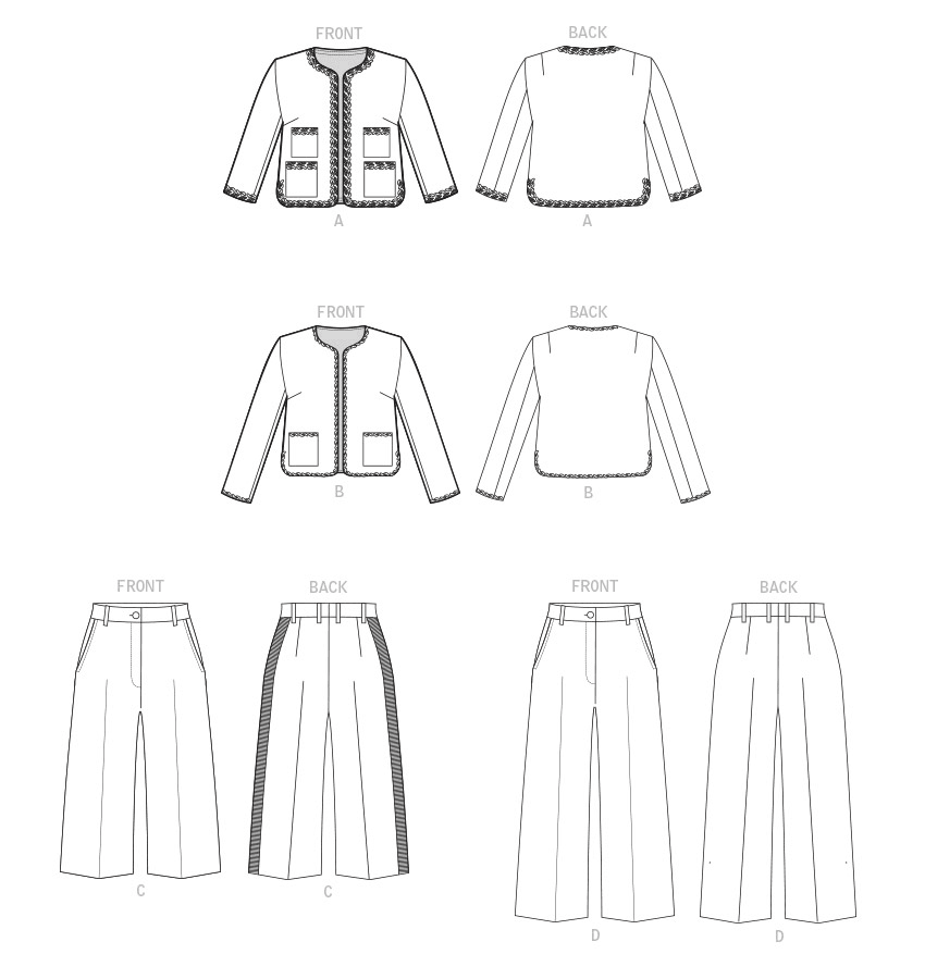 Vogue Jacket and Trousers V1830