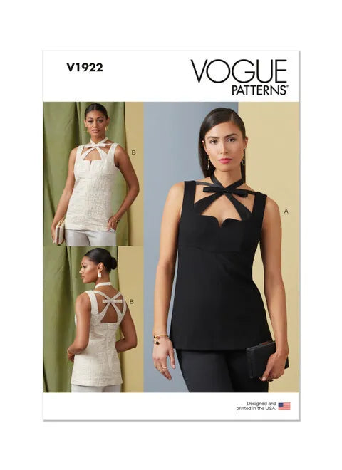 Vogue Sleeveless Tops V1922