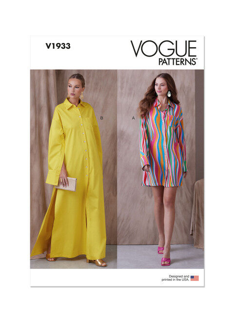 Vogue Shirt Dress V1933