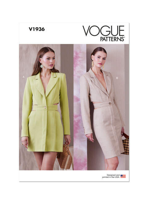 Vogue Blazer Dress V1936