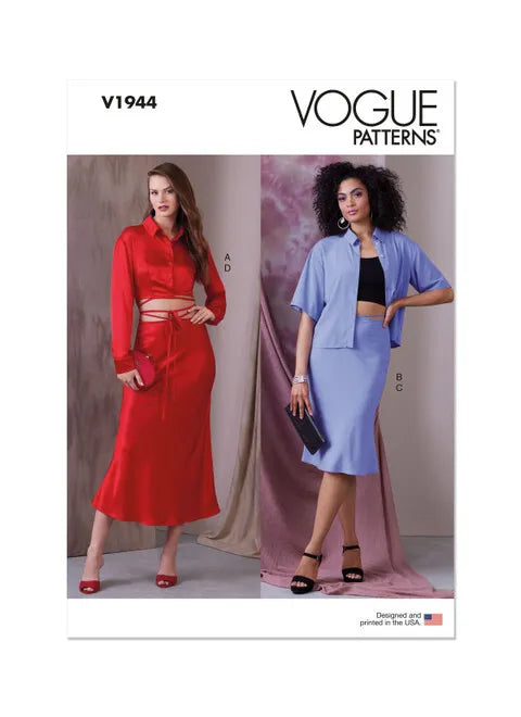 Vogue Tops and Skirts V1944