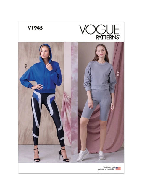 Vogue Knit Tops and Leggings V1945