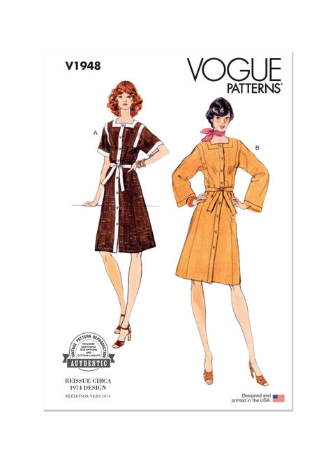 Vogue Vintage Dress V1948 – The Fold Line Vogue Vintage Dress V1948 – The Fold Line