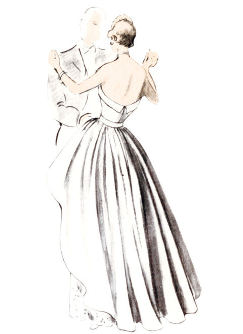 Vogue Vintage Evening Dress V1963