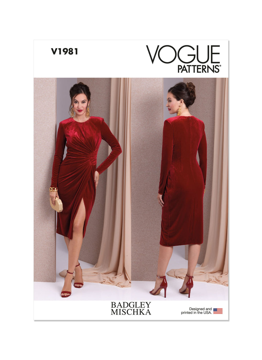 Vogue Knit Dress V1981