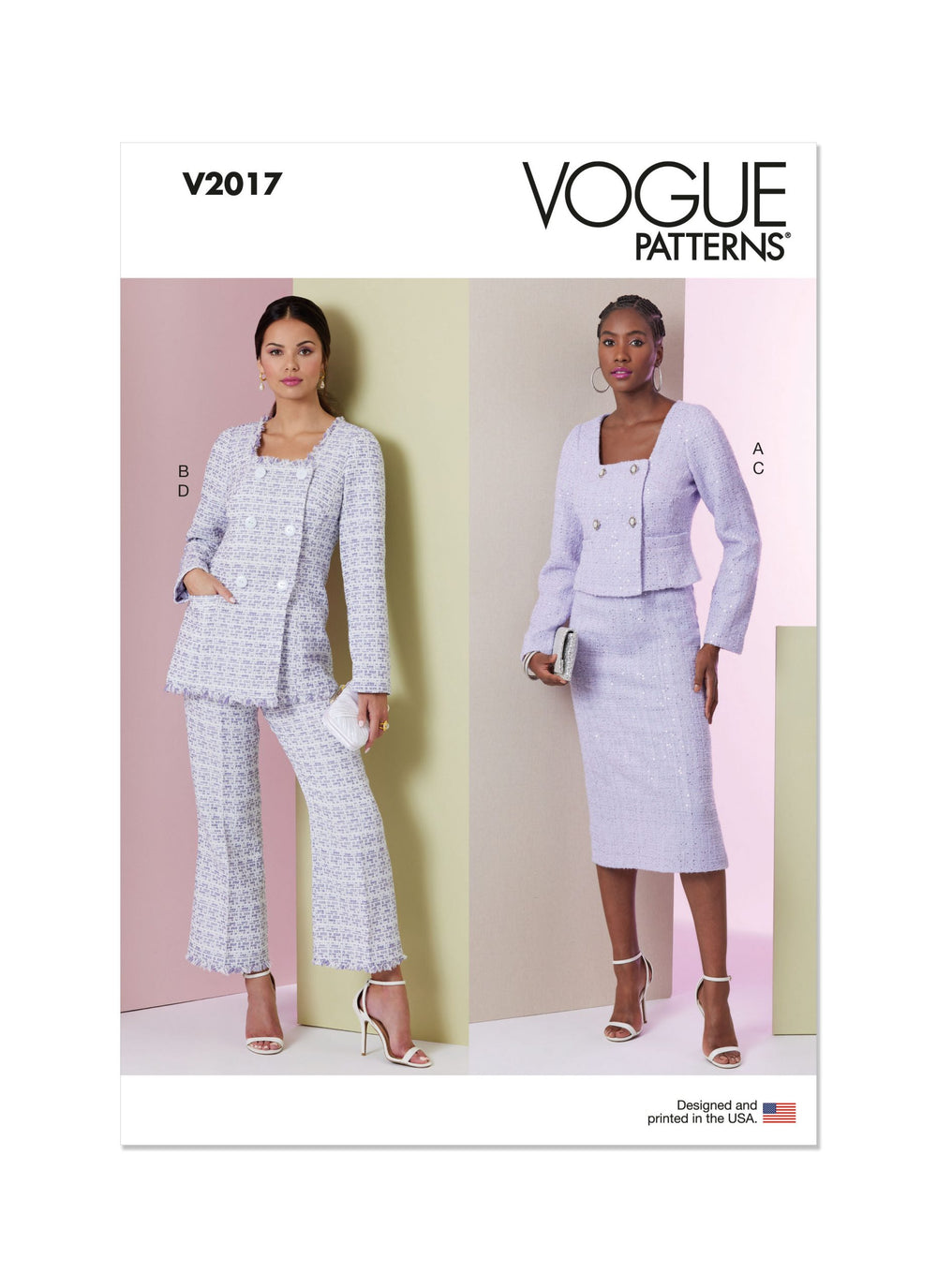 Vogue Jacket, Skirt & Trousers V2017