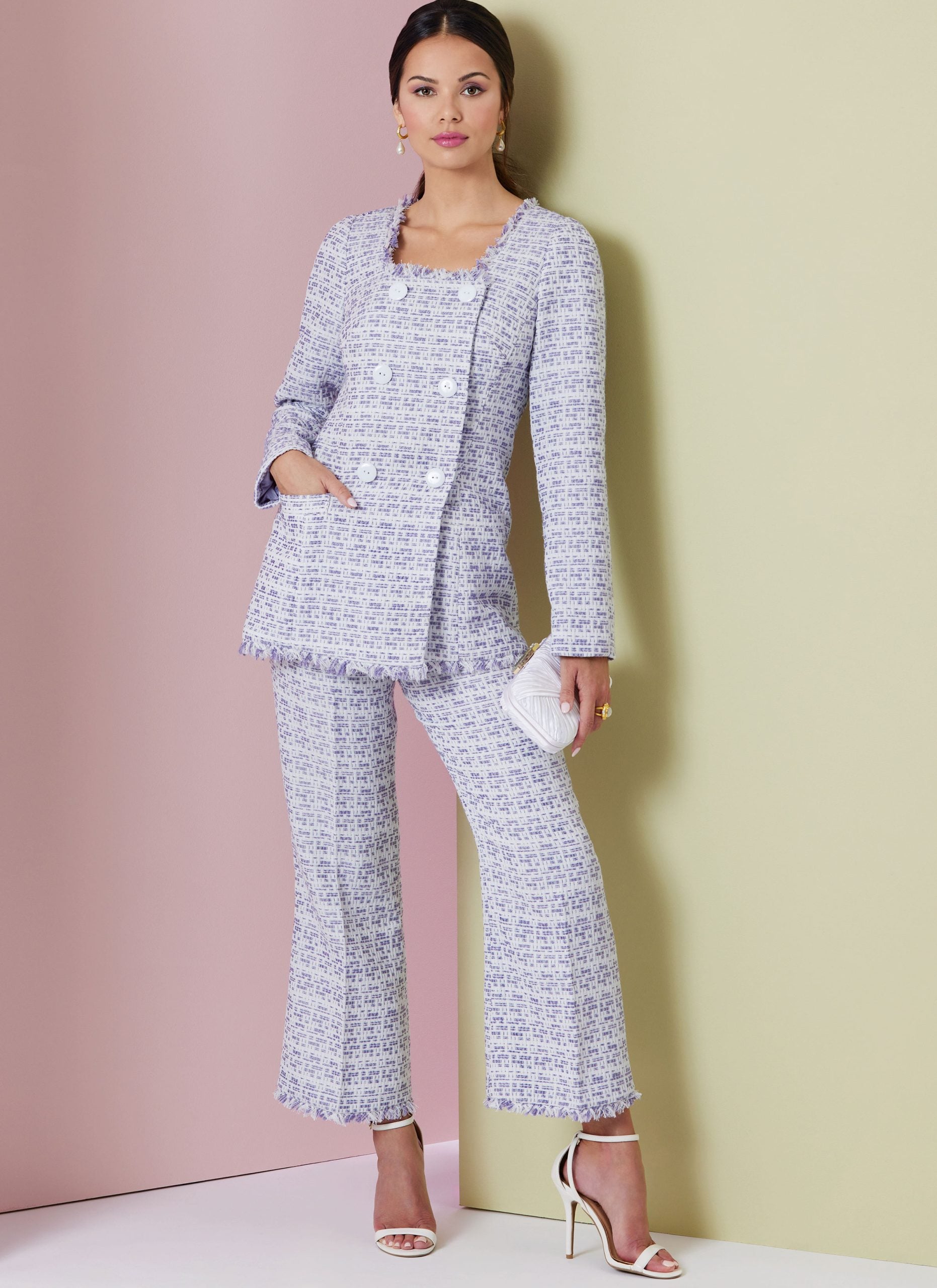 Vogue Jacket, Skirt & Trousers V2017 – The Fold Line