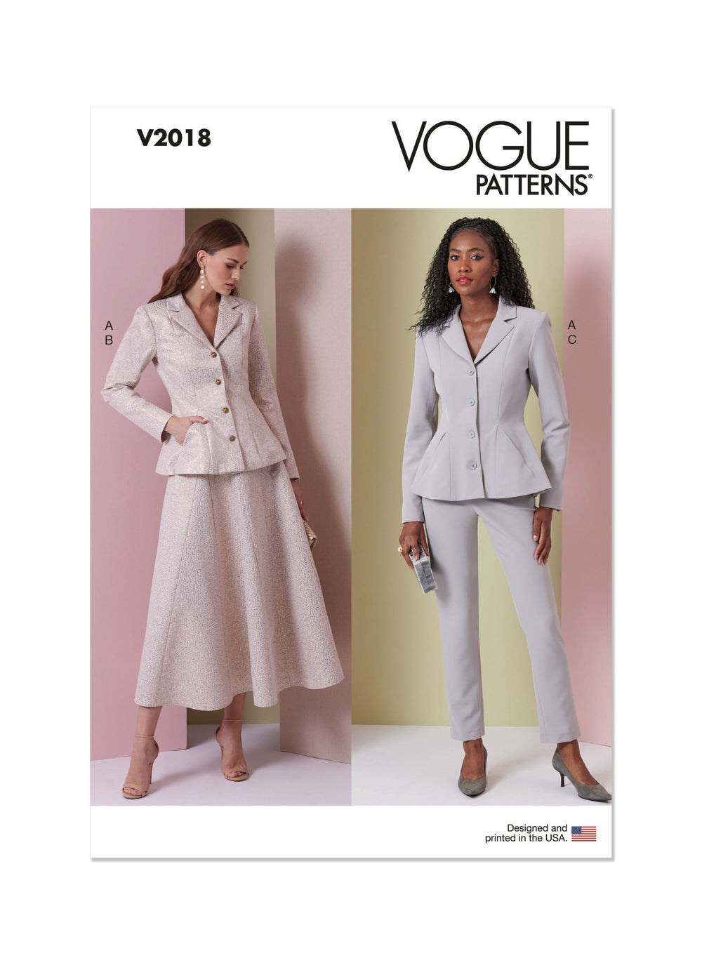 Vogue Jacket, Skirt & Trousers V2018
