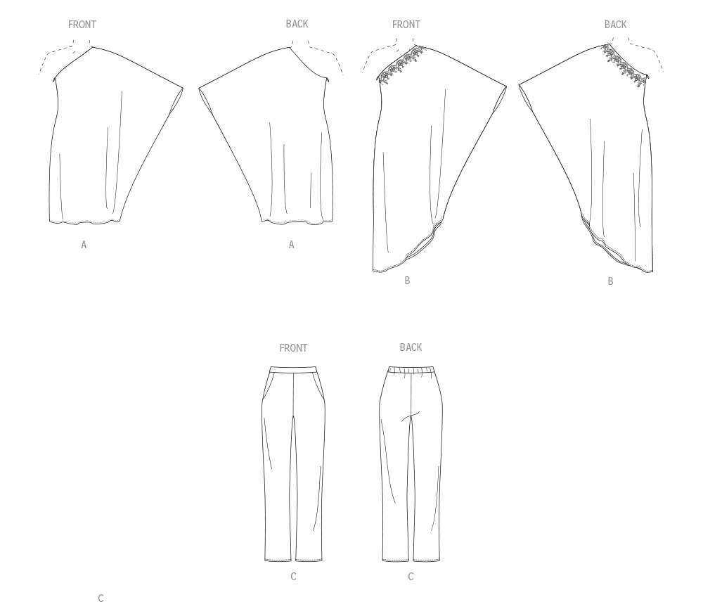 Vogue Dress & Trousers V2021