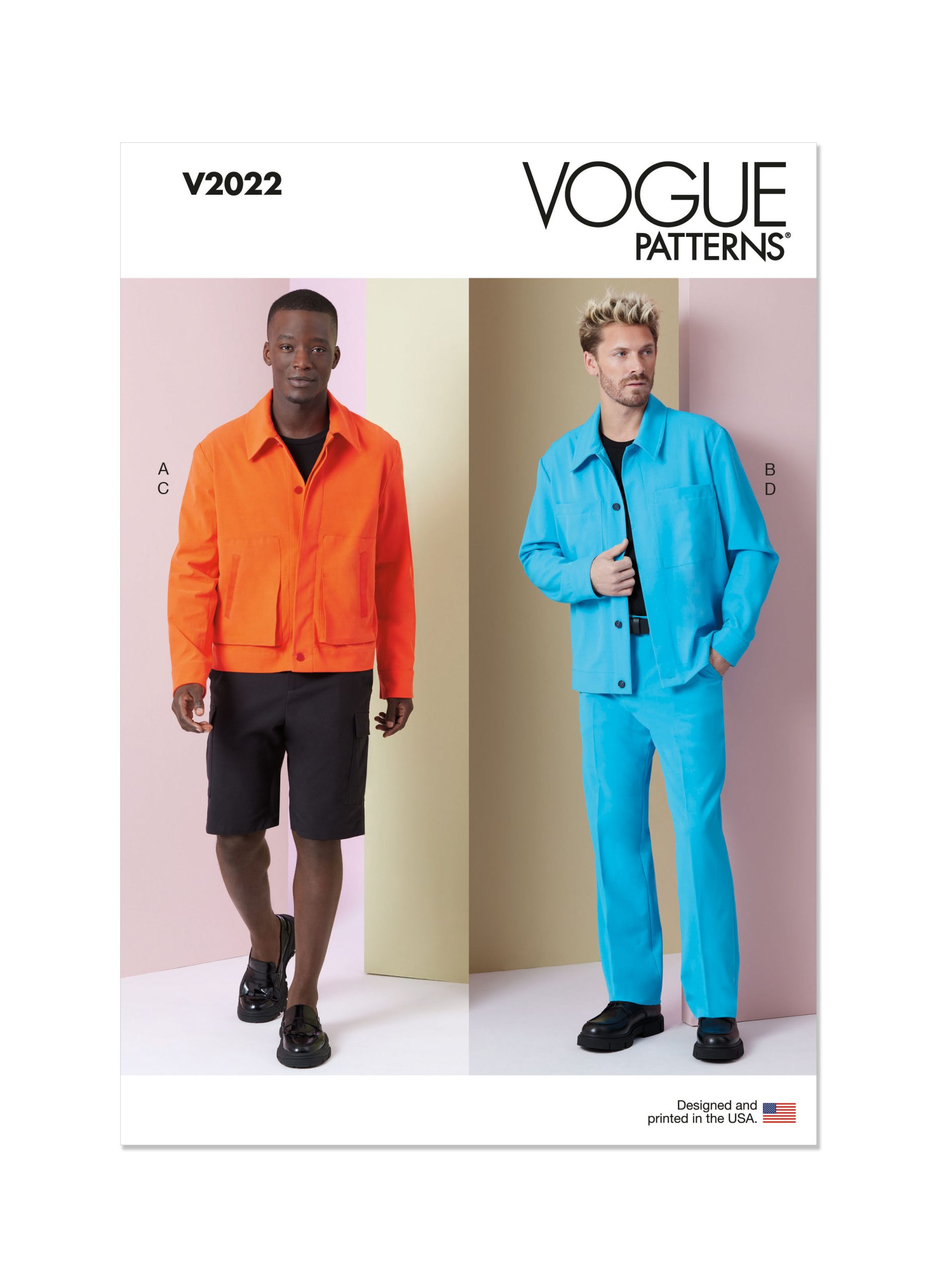 Vogue Men's Jacket, Shorts & Trousers V2022