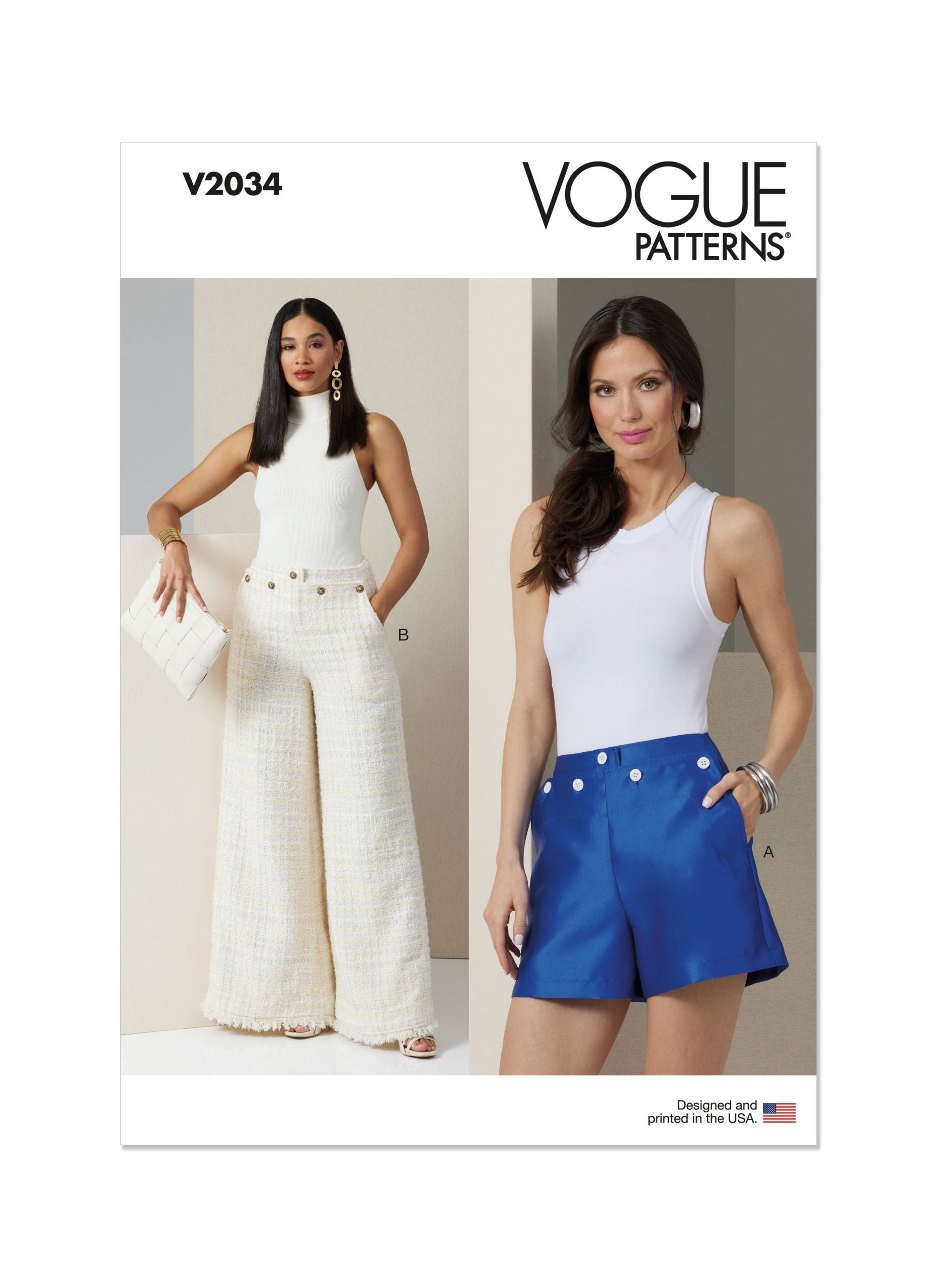 Vogue Shorts & Trousers V2034