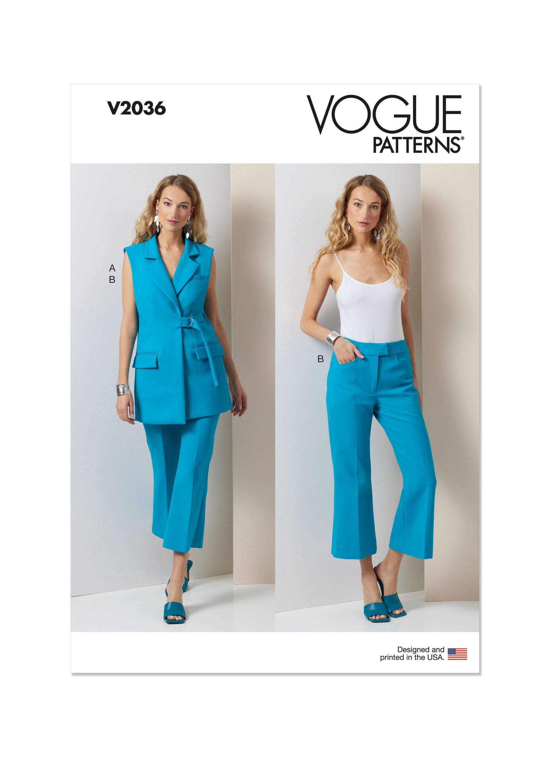 Vogue Waistcoat & Trousers V2036