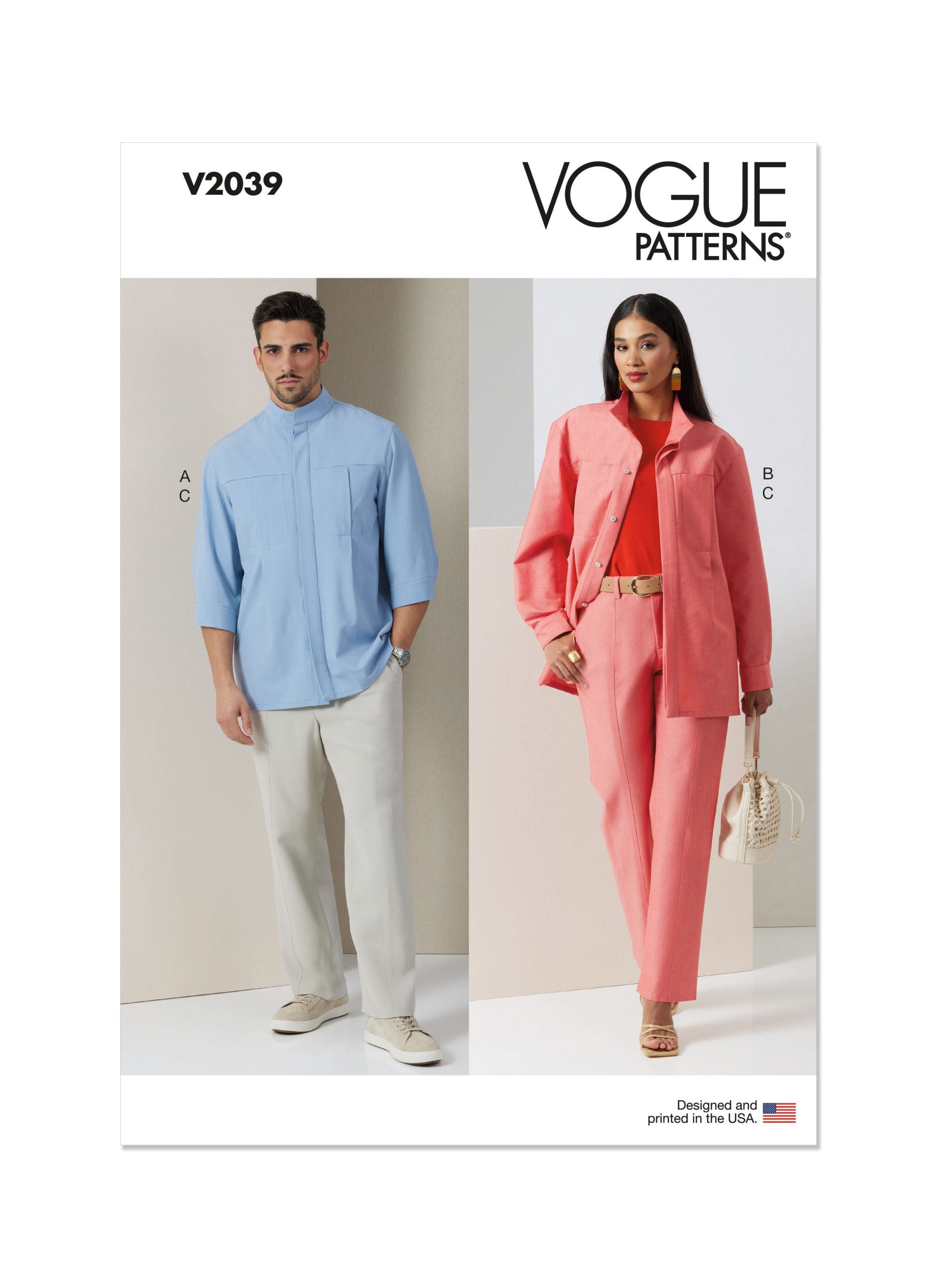 Vogue Unisex Trousers & Shirts V2039