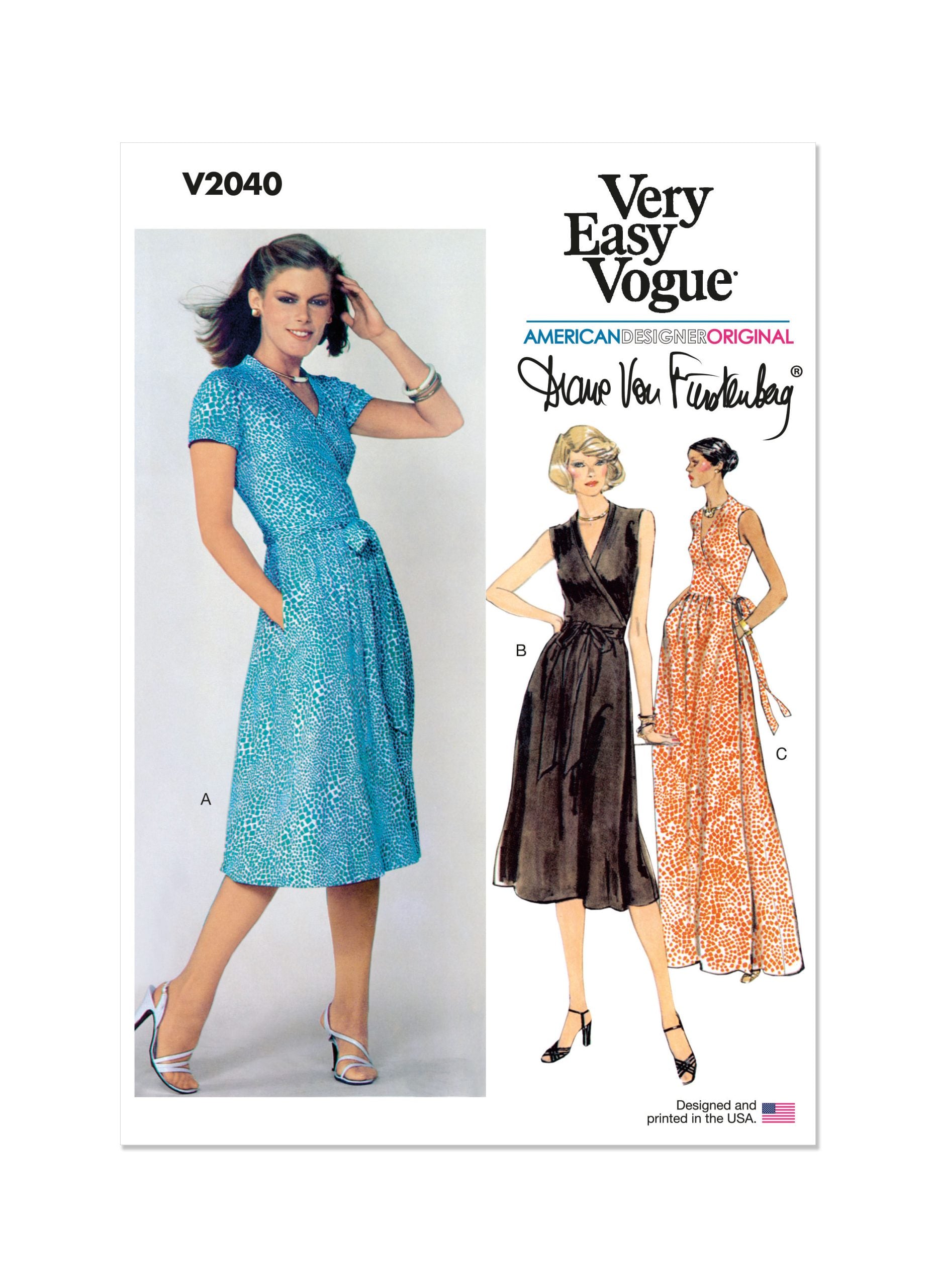 Vogue Vintage Dress V2040