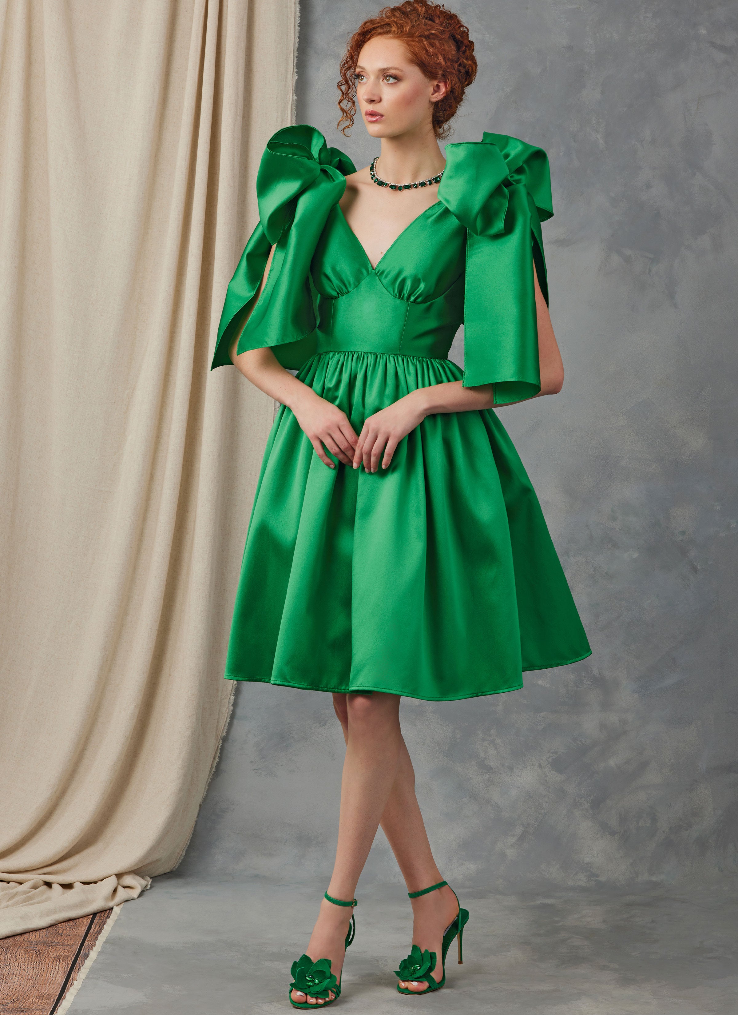 Vogue Evening Dress V2048 – The Fold Line