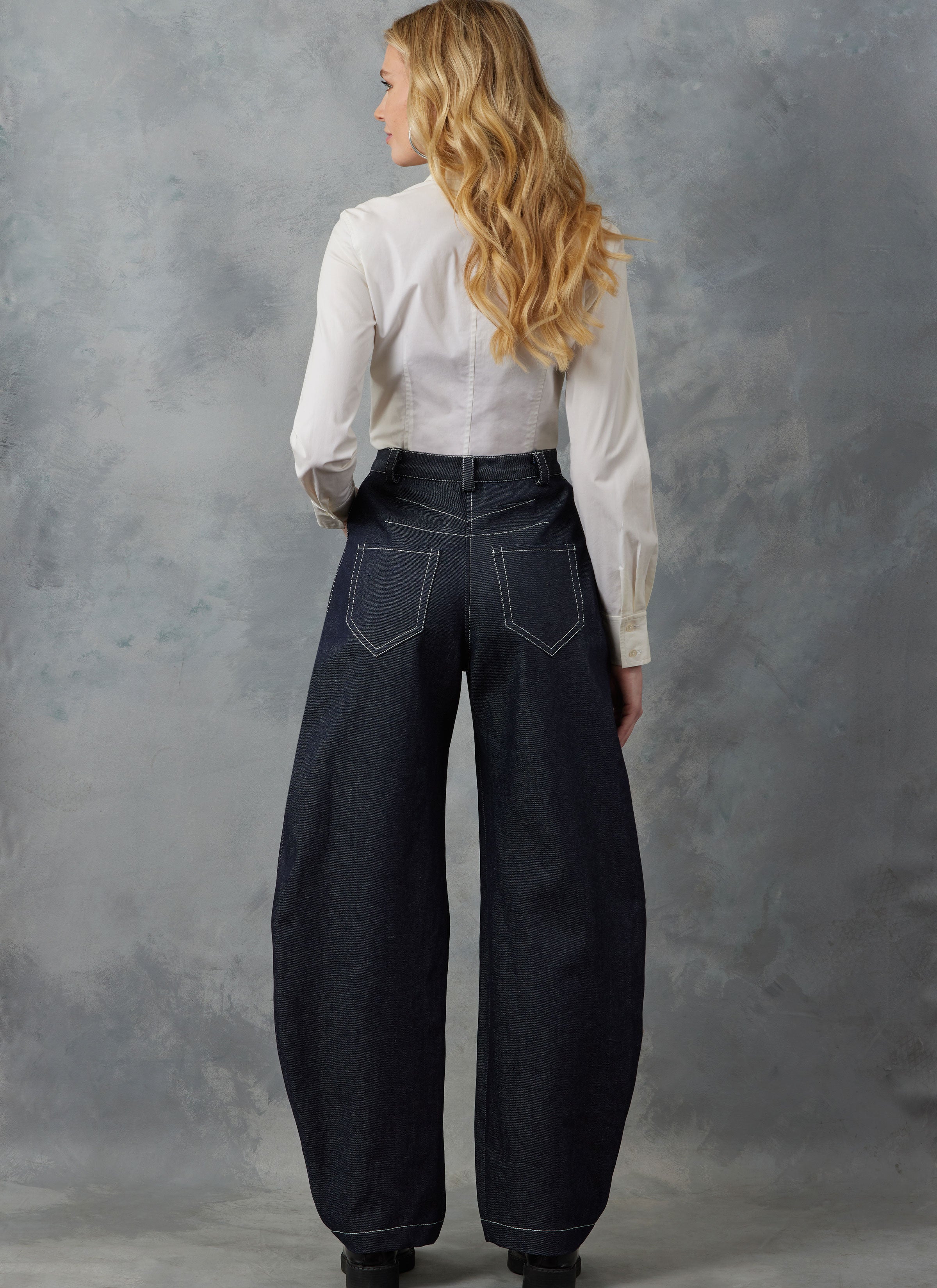 Vogue Barrel Trousers V2051