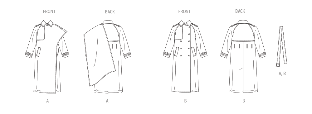 Vogue Trench Coat V2055