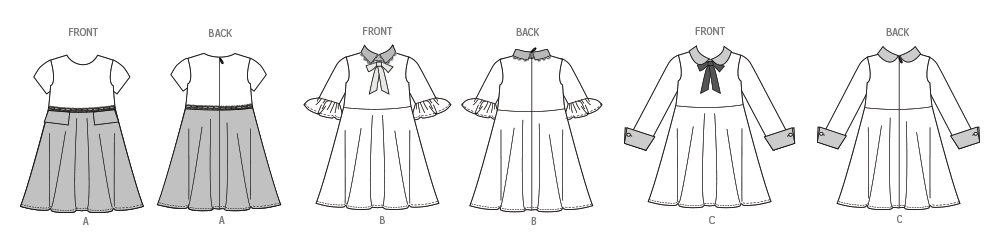 Vogue Children's Dresses V2058