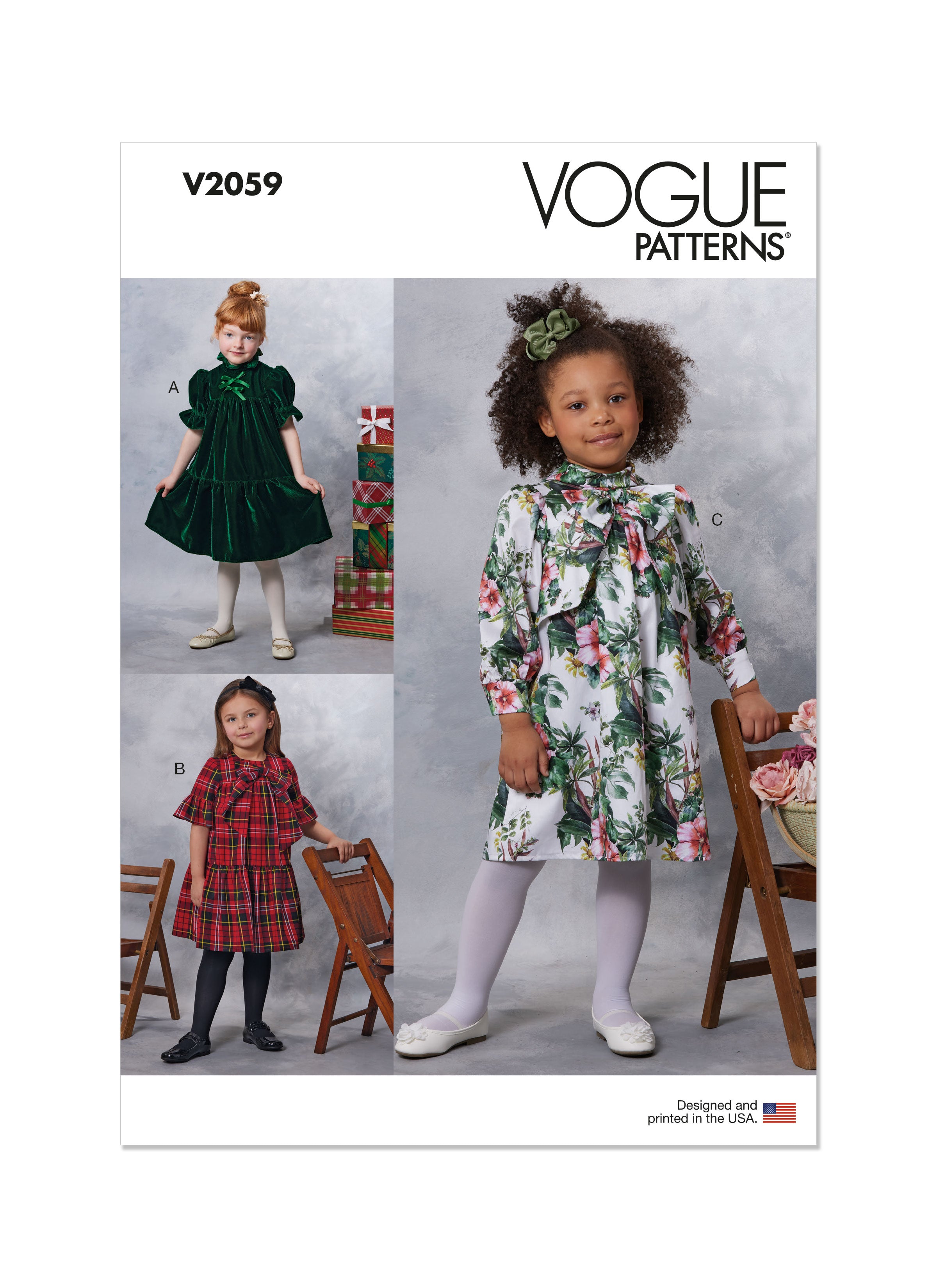 Vogue Children's Dresses V2059