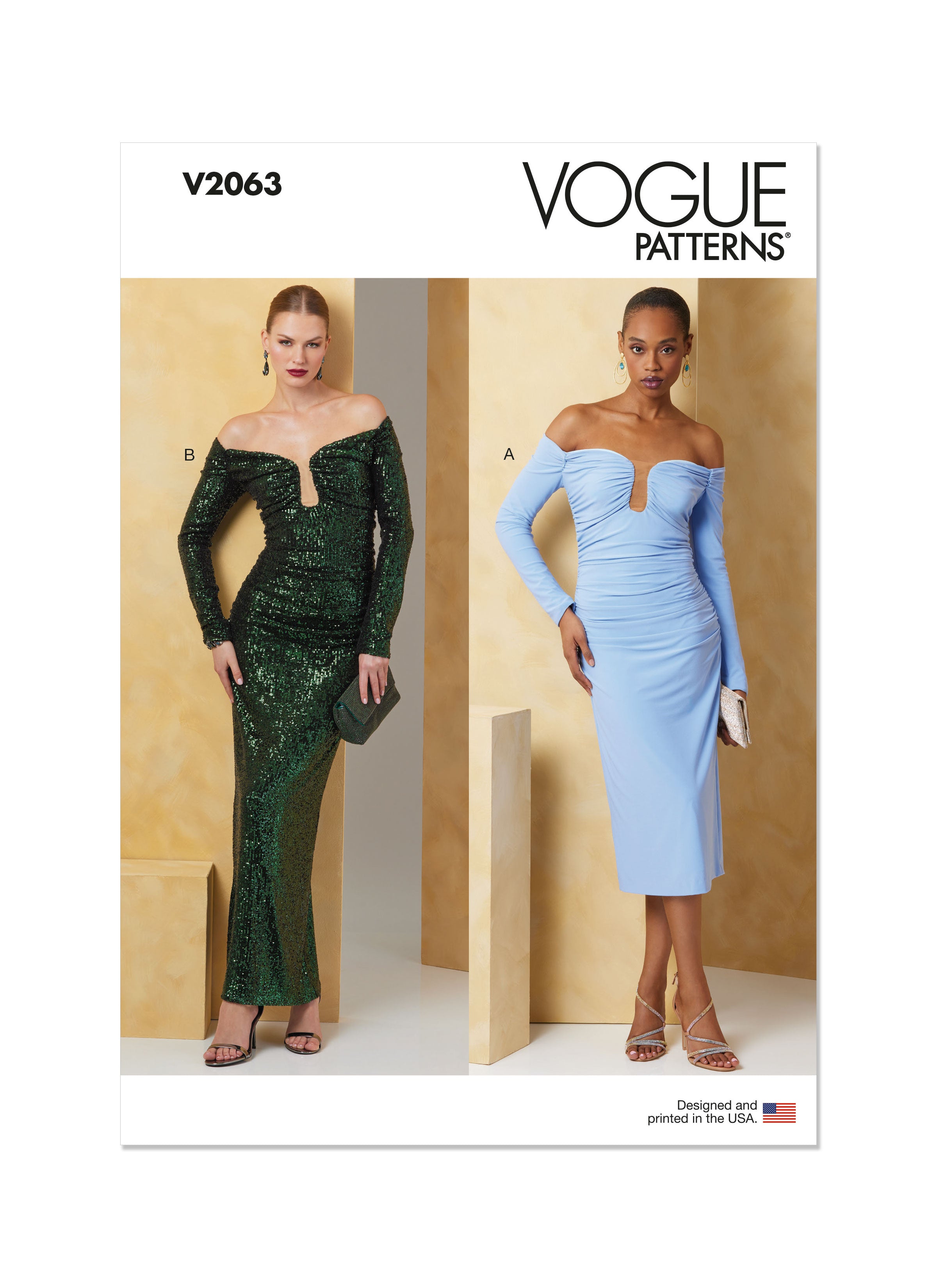Vogue Dress V2063 – The Fold Line Vogue Dress V2063 – The Fold Line