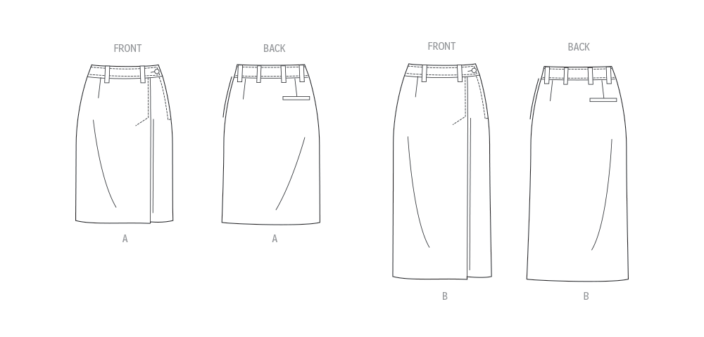 Vogue Skirts V2069