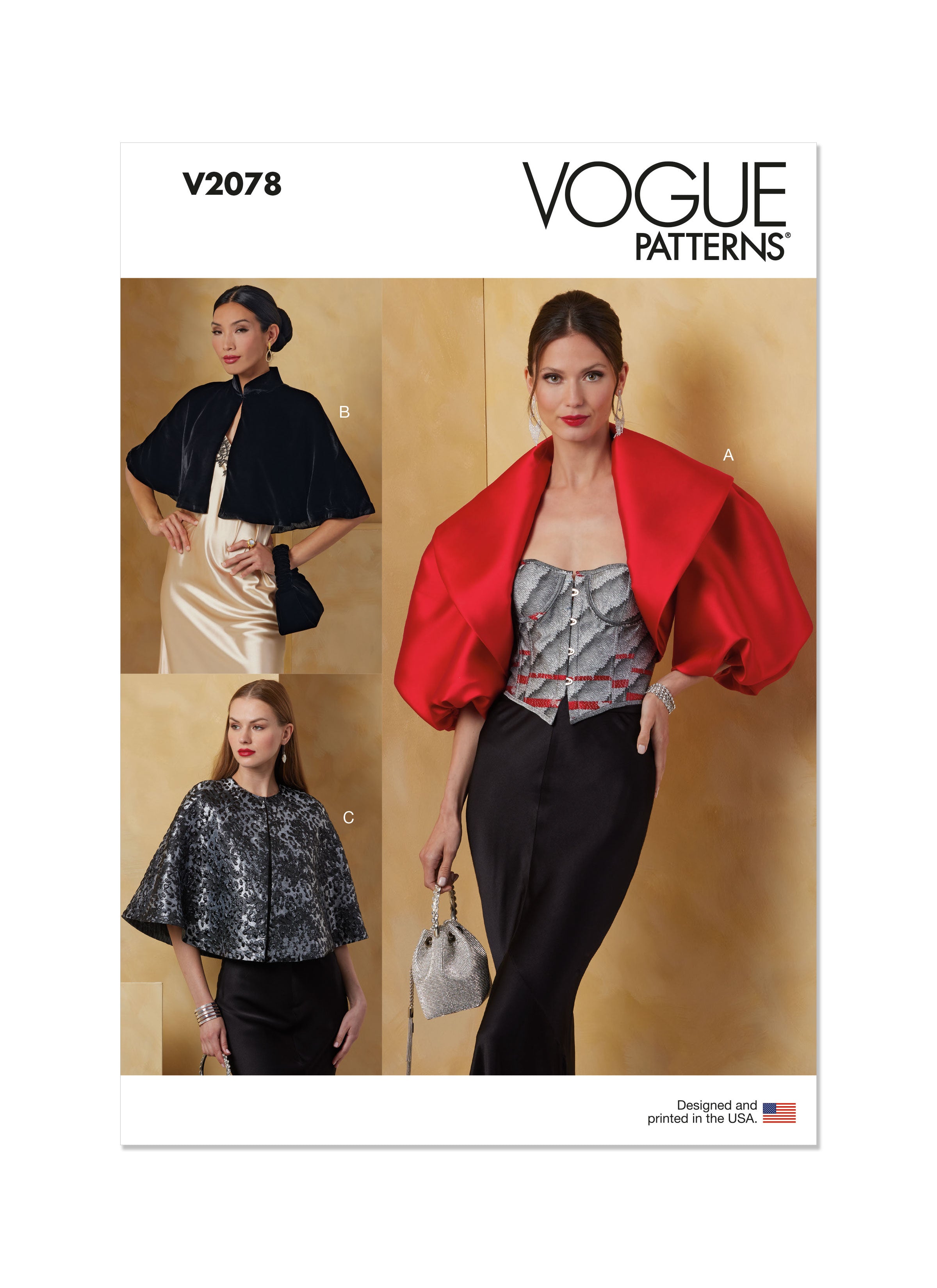 Vogue Bolero and Capes V2078