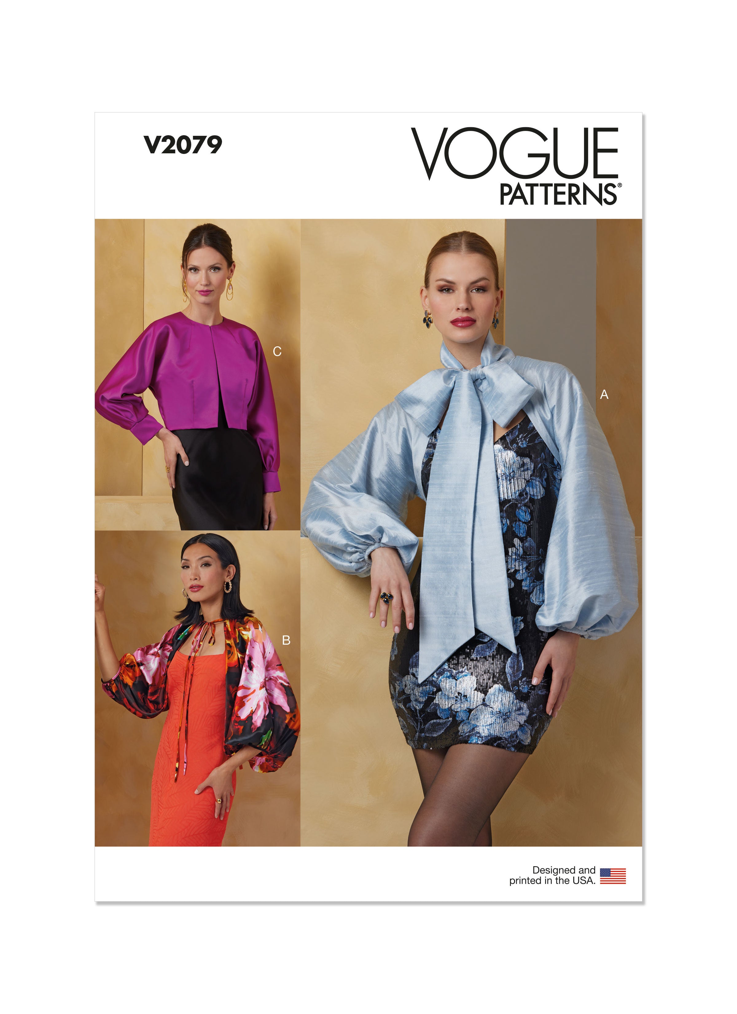 Vogue Bolero Sleeves V2079