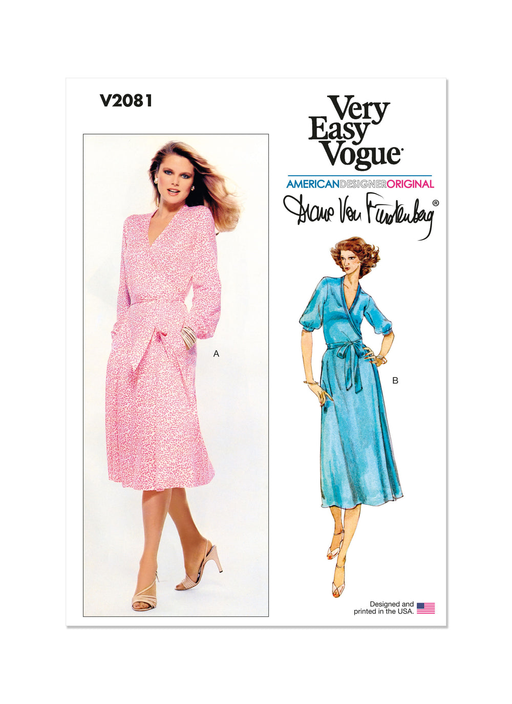 Vogue Vintage Wrap Dress V2081