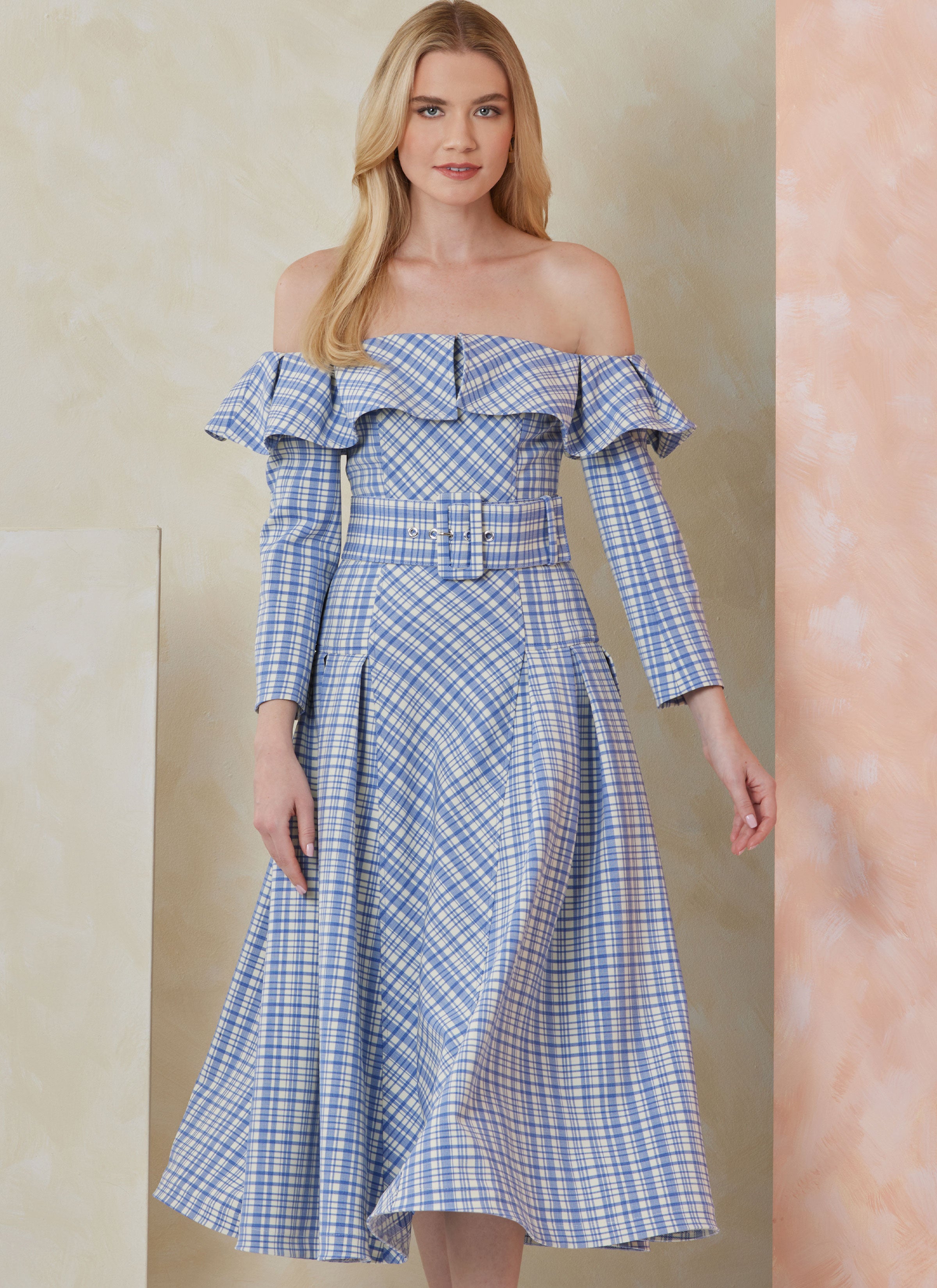 Vogue Dress and Belt V2104