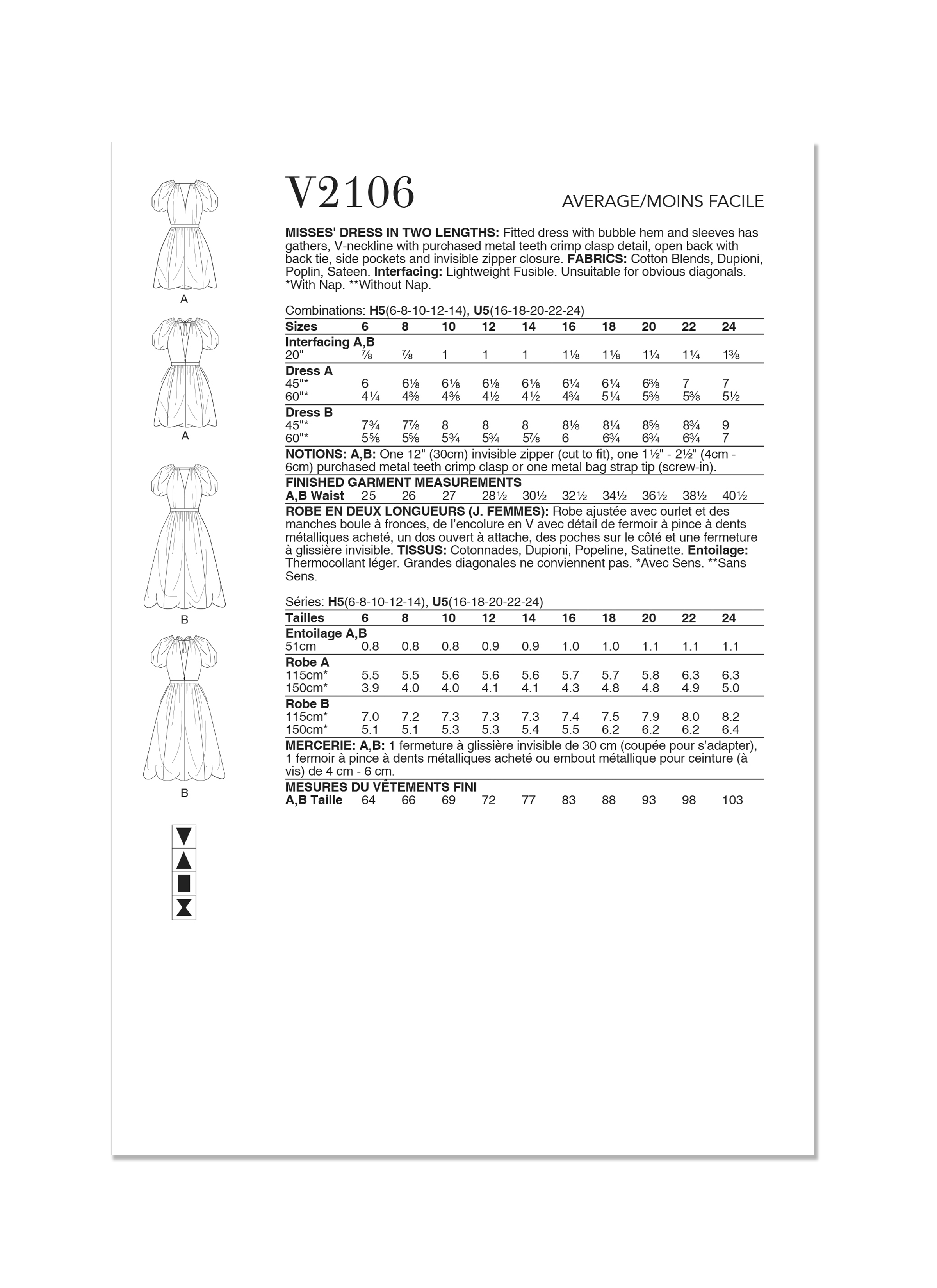 Vogue Dress V2106