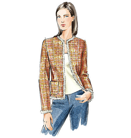 vogue cut商品 Amazon.com: Vogue Patterns V7975 Misses' Petite Jacket, Size