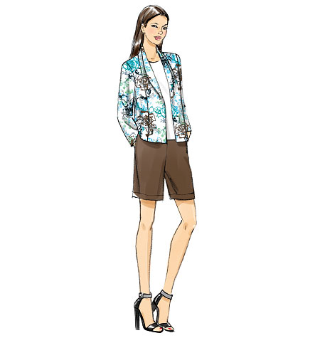 Vogue Jacket, Shorts and Trousers V9011