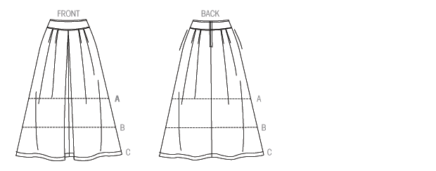 Vogue Skirt V9090