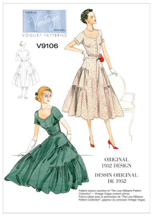 Vogue Vintage Dress V9106