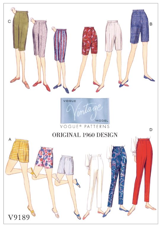 Vogue Vintage Shorts and Trousers V9189