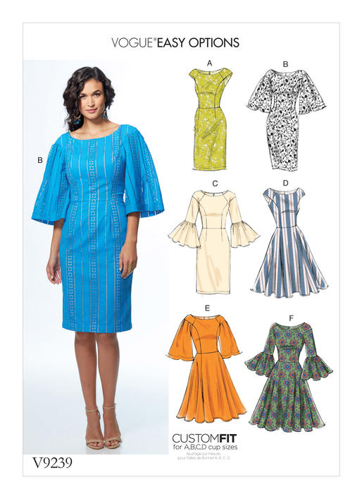 ワンピース widing pattern dress Vogue Dresses V9239 – The Fold Line