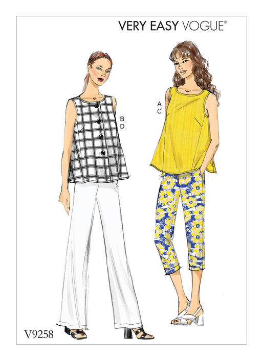 Vogue Tops and Trousers V9258