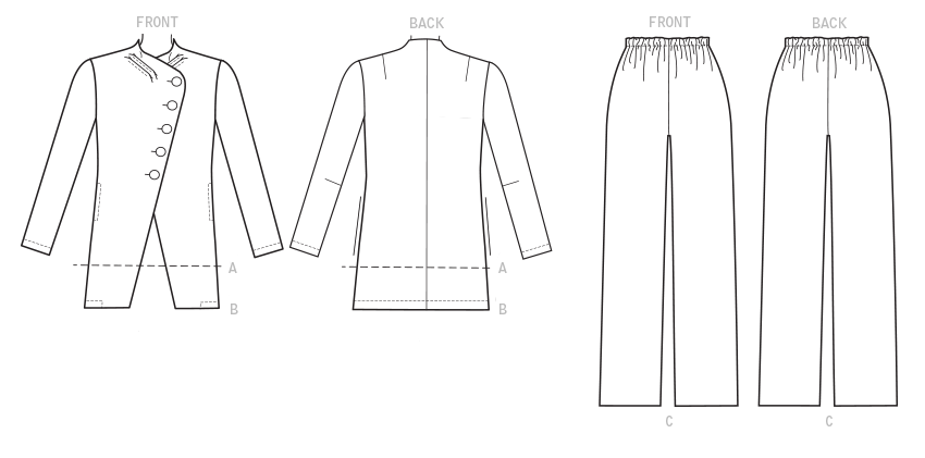 Vogue Jacket and Trousers V9274