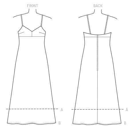 Vogue Slip-Style Dress V9278