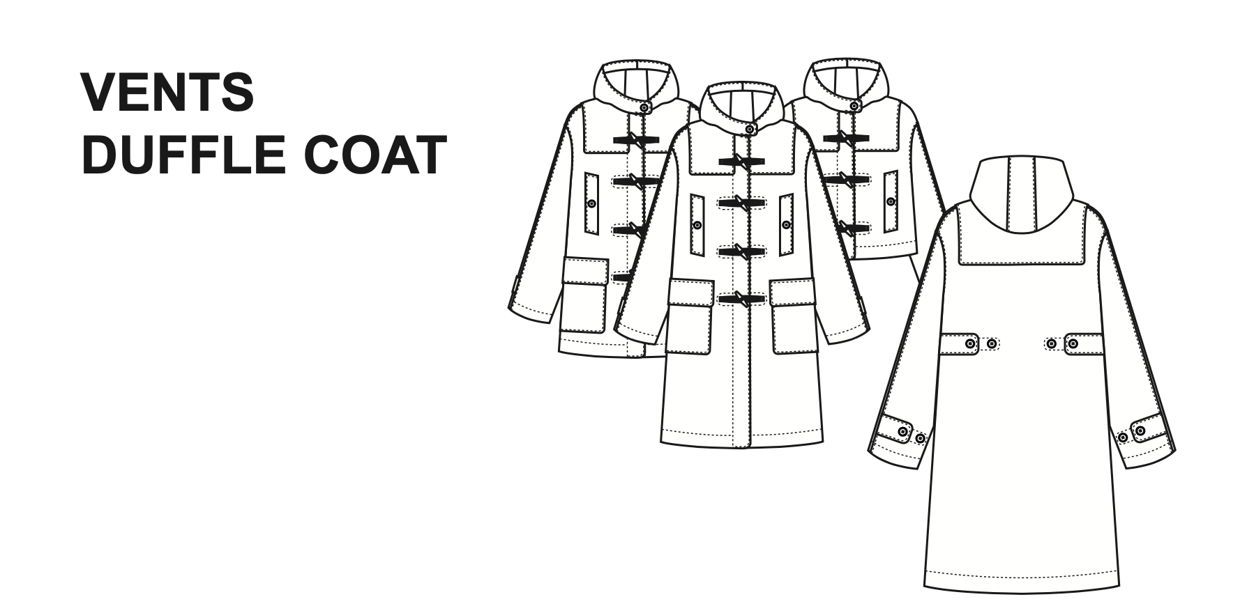 Pauline Alice Vents Duffle Coat