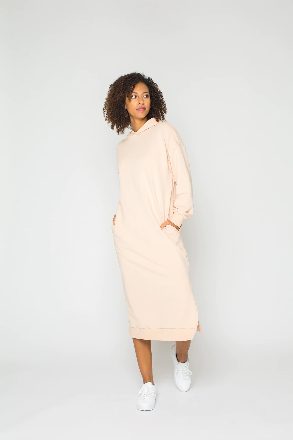 Bara Studio Vera Hoodie Dress The Fold Line Bara Studio Vera Hoodie Dress The Fold Line