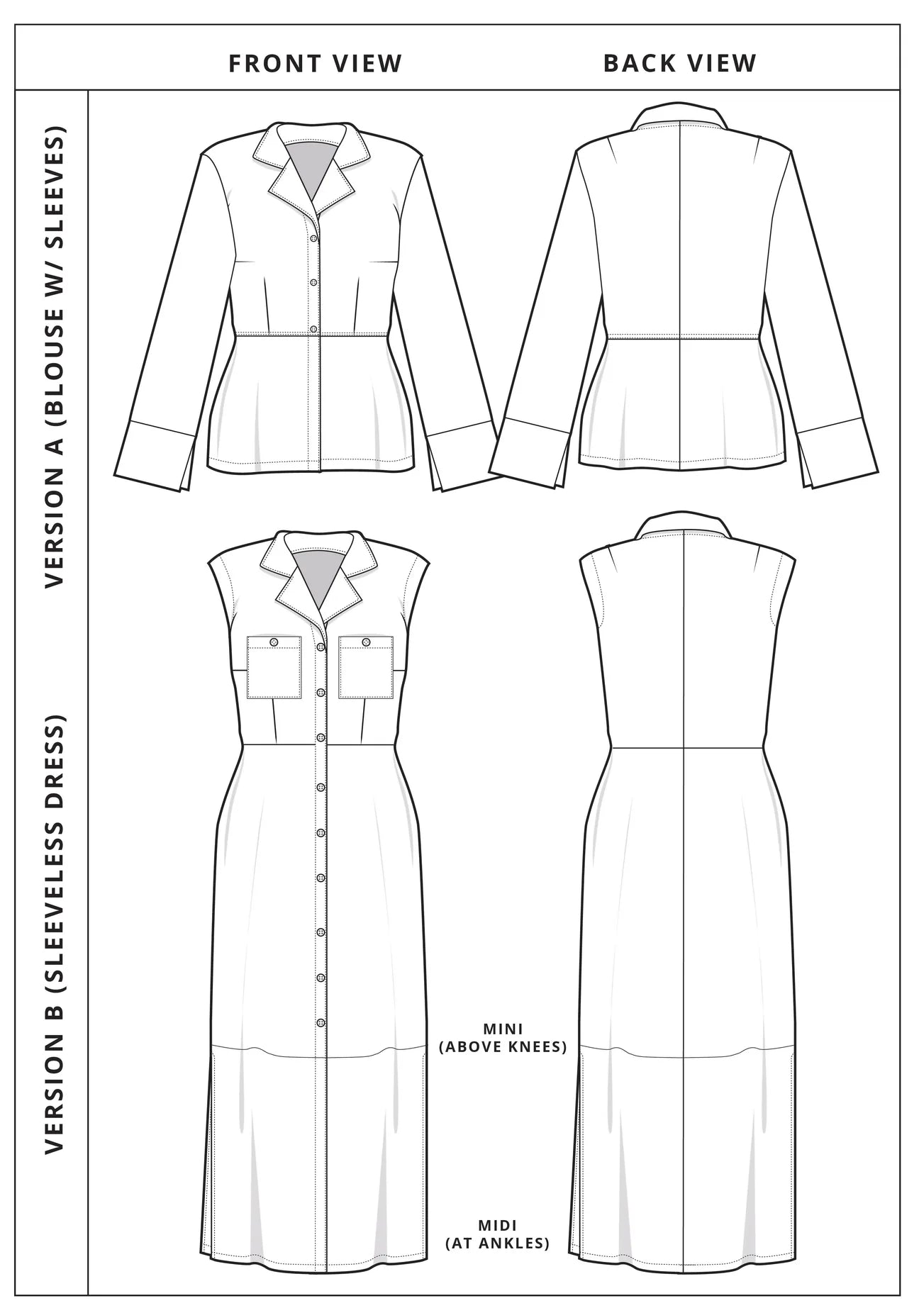 Pattern Scout Vivi Blouse and Dress